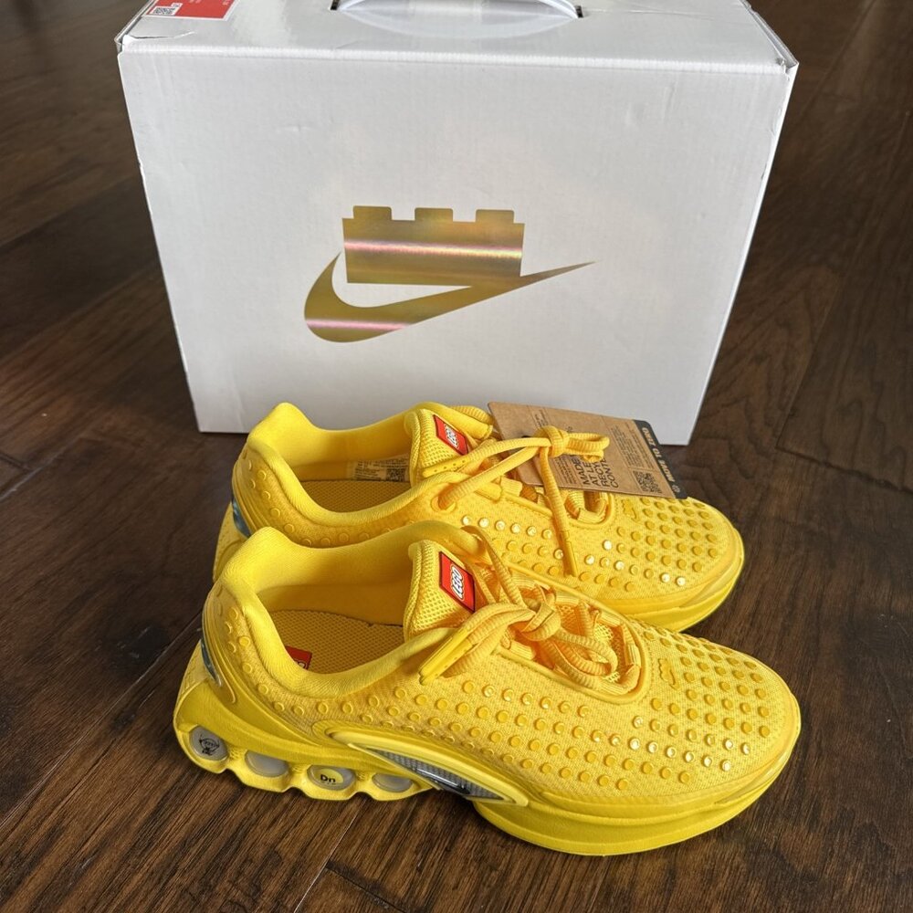 Nike LEGO x Air Max DN Grade School Tour Yellow LIMITED EDITION Size 4.5Y